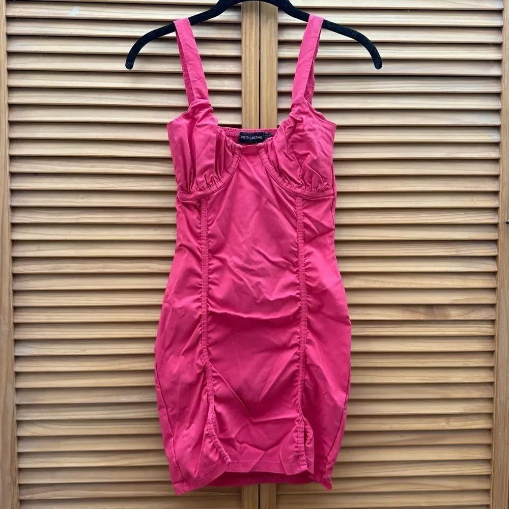PrettyLittle Thing Pink mini Dress size 6